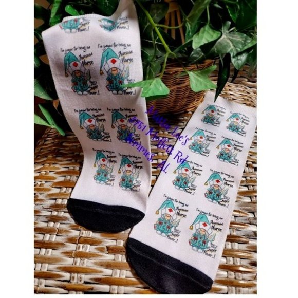 Mattie Lee's Accessories - Gnome Nurse Ankle Socks